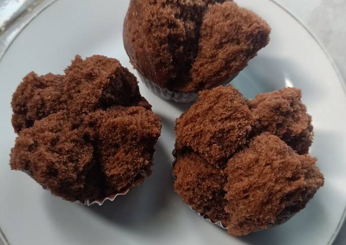 Bolu kukus mekar coklat