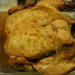 A picture of Oven Baked Golden Chicken.