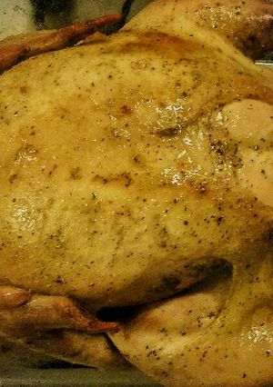 A picture of Oven Baked Golden Chicken.