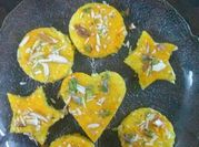 A picture of kesar kalakand