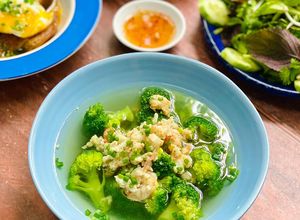 Hình của món Canh Bông Cải Xanh Nấu Tôm.