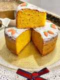 Pastel de zanahoria y dulce de boniato