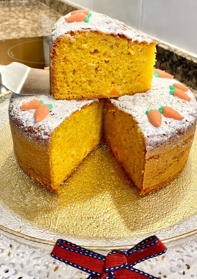 Una foto de Pastel de zanahoria y dulce de boniato
