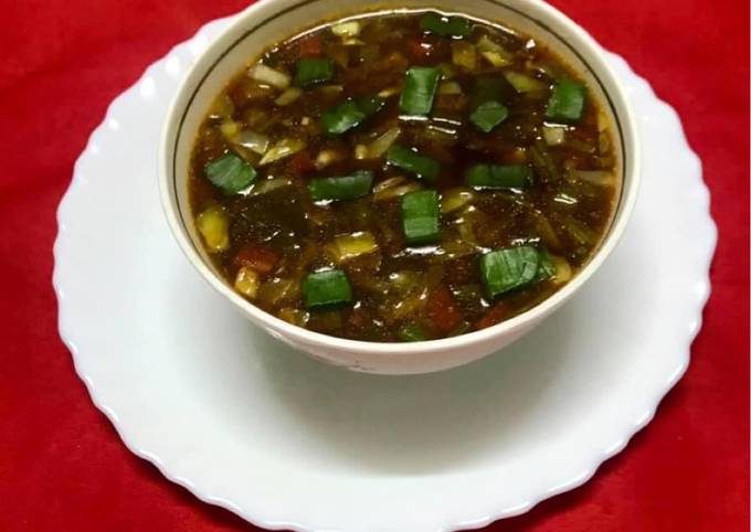 Steps to Prepare Super Quick Homemade Hot and sour soup
