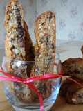 Candied peels dark choc almond & coconut Biscotti (without eggs)