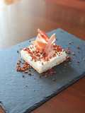 Cheesecake salata al gorgonzola, ricotta di capra e bacon