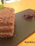 Selva negra con picotas caramelizadas