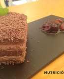 Selva negra con picotas caramelizadas