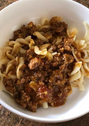 Foto resep Macaroni bolognese