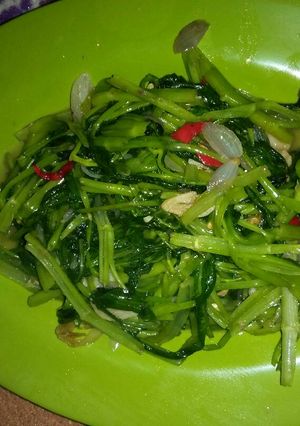Foto resep Cah Kangkung Terasi Simple