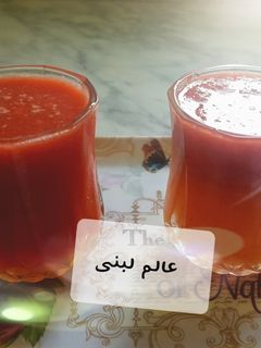 صورة لوصفة عصير طبيعي بنوعين