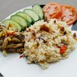 Nasi liwet ikan asin