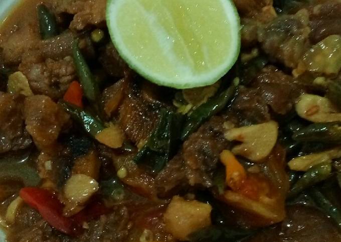 Daging sapi masak lombok ijo #BikinRamadanBerkesan