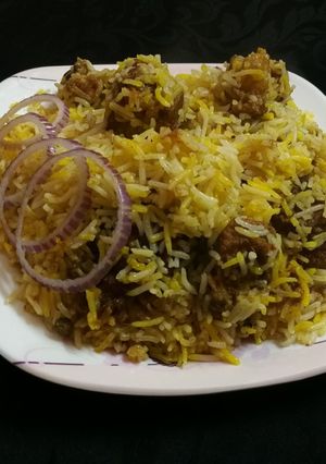 A picture of Beef biryani simple recipe.