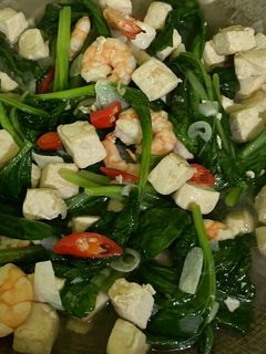 Foto resep Cah Sawi Tahu Udang