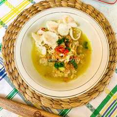 Bubur Ayam Oat Kuah Kuning-レシピのメイン写真