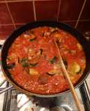 Roasted Mediterranean vegetable pasta sauce