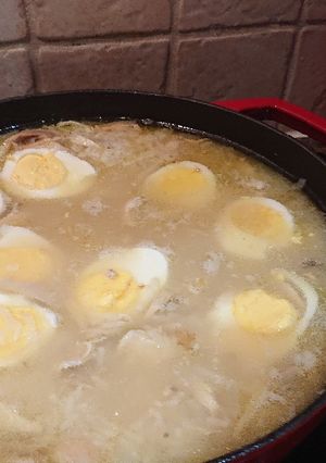 A picture of Arroz Caldo.