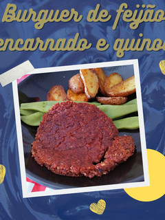 Foto de Burguer de feijão encarnado e quinoa
