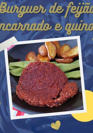 Foto de Burguer de feijão encarnado e quinoa