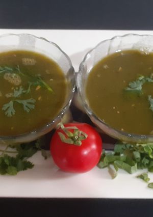 A picture of Palak Soup.