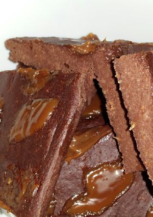 Una foto de 🍫Brownie Saludable de Avena y Banana! 😍🍌