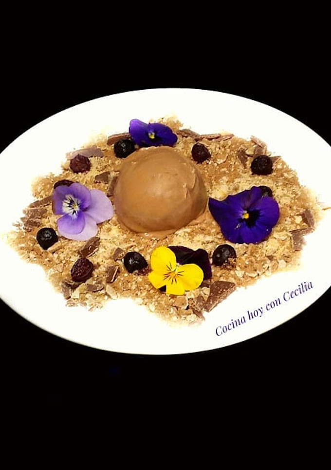 Una foto de Helado de chocolate con leche elaborado con la Monsieur Cuisine