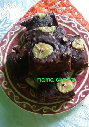 Foto resep banana choco cake...
