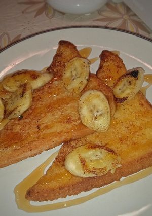 Foto resep French toast banana cinnamon