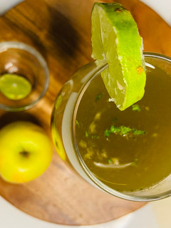 A picture of Cucumber Apple Mint Smoothie.