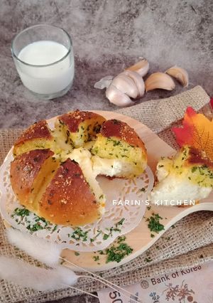 Foto resep Korean Garlic n cream cheese bread
