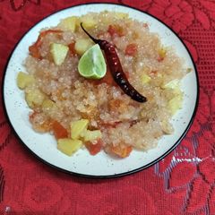 Sabudana pulao A picture of Sabudana pulao.