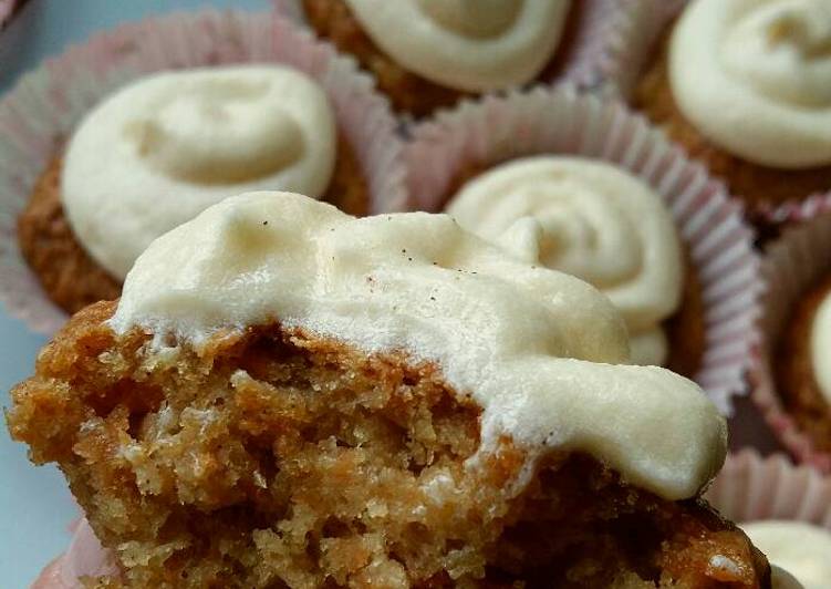 Steps to Prepare Any-night-of-the-week Vickys Carrot Cake Cupcakes, GF DF EF SF NF
