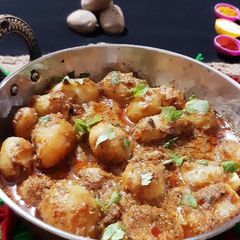 A picture of Kashmiri Dum Aloo.