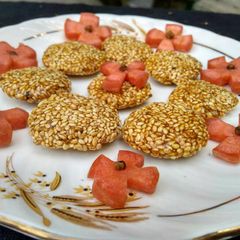 A picture of Jaggery sesame delight.