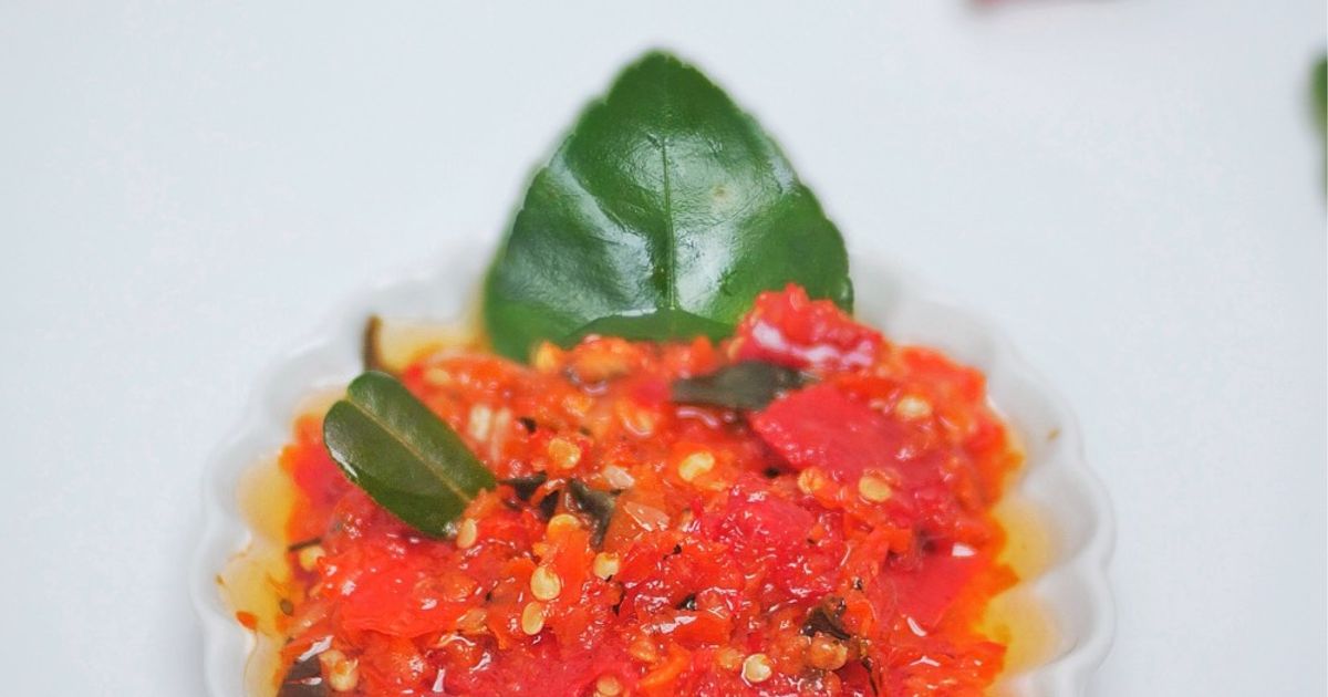 Sambal Geprek Daun Jeruk (Sambel Ayam Geprek)