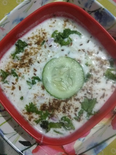 A picture of Cucumber Raita.