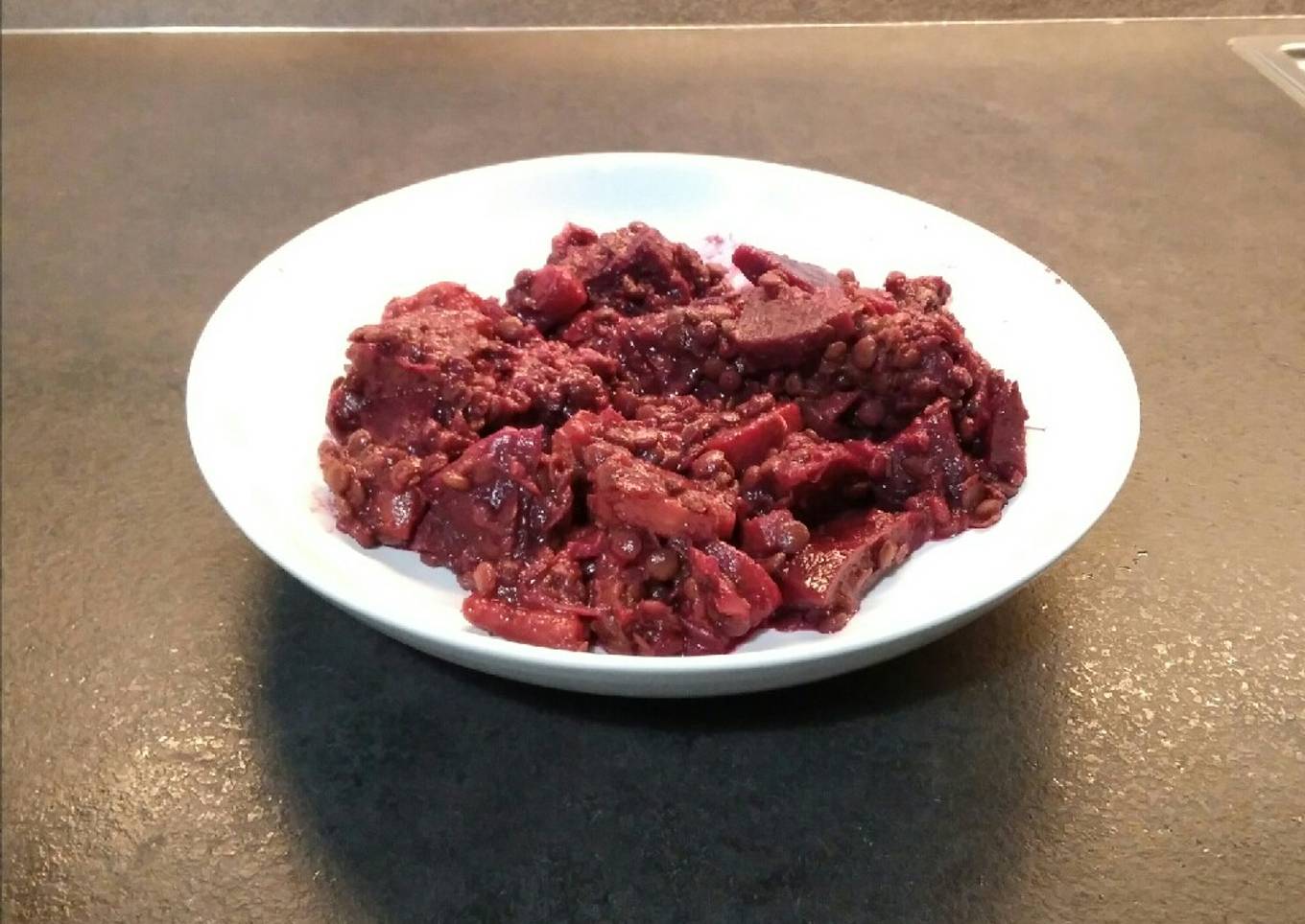 Estofado de remolacha vegetariano