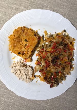 Una foto de Hamburguesas de garbanzos (veggie)🌱