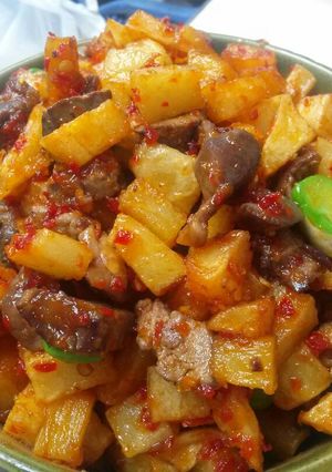 Foto resep Sambal Kentang Ati Pete