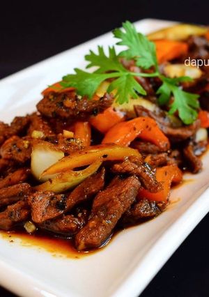 Foto resep Daging Sapi Lada Hitam (Black Pepper Beef)