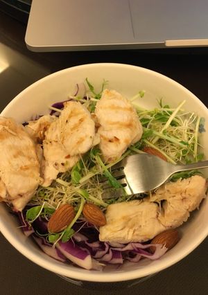 烤雞胸肉柚香沙拉 的食譜成品照片