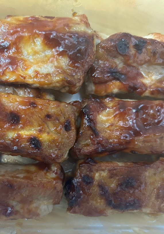 Una foto de Costillas barbacoa en Airfryer