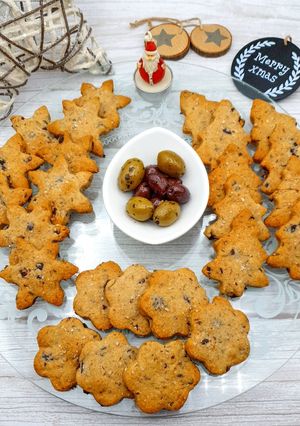 Une photo de Sablés olives thym parmesan
