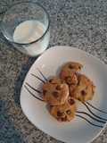 Galletas chocochips con harina de garbanzo y coco