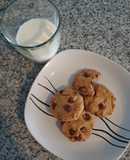 Galletas chocochips con harina de garbanzo y coco