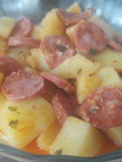 Foto de Batata com calabresa na pressão