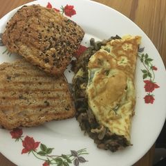 A picture of Mushroom Omelette.