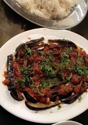 صورة لوصفة بادنجان بالزبادي (براني)