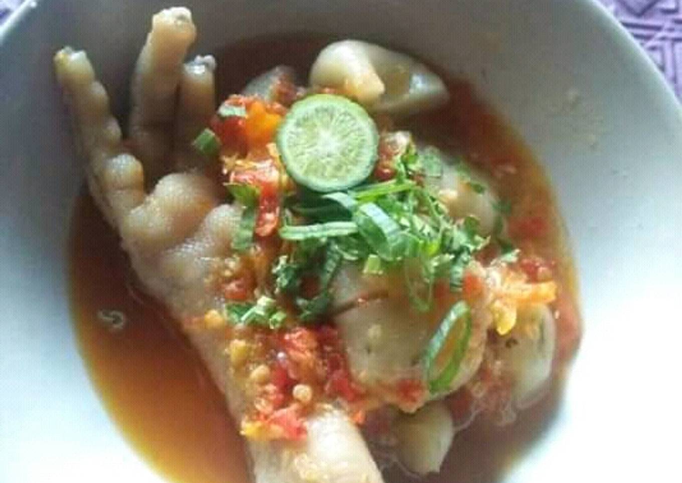 Cilok pedas ceker